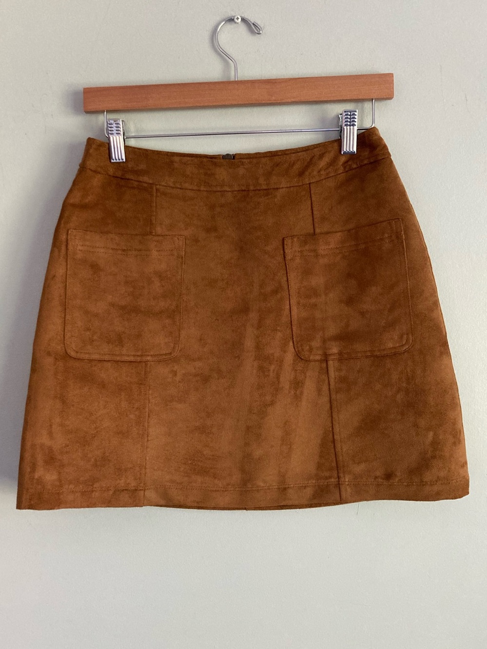 OLD NAVY Camel Brown Faux Suede Mini Skirt Size 4